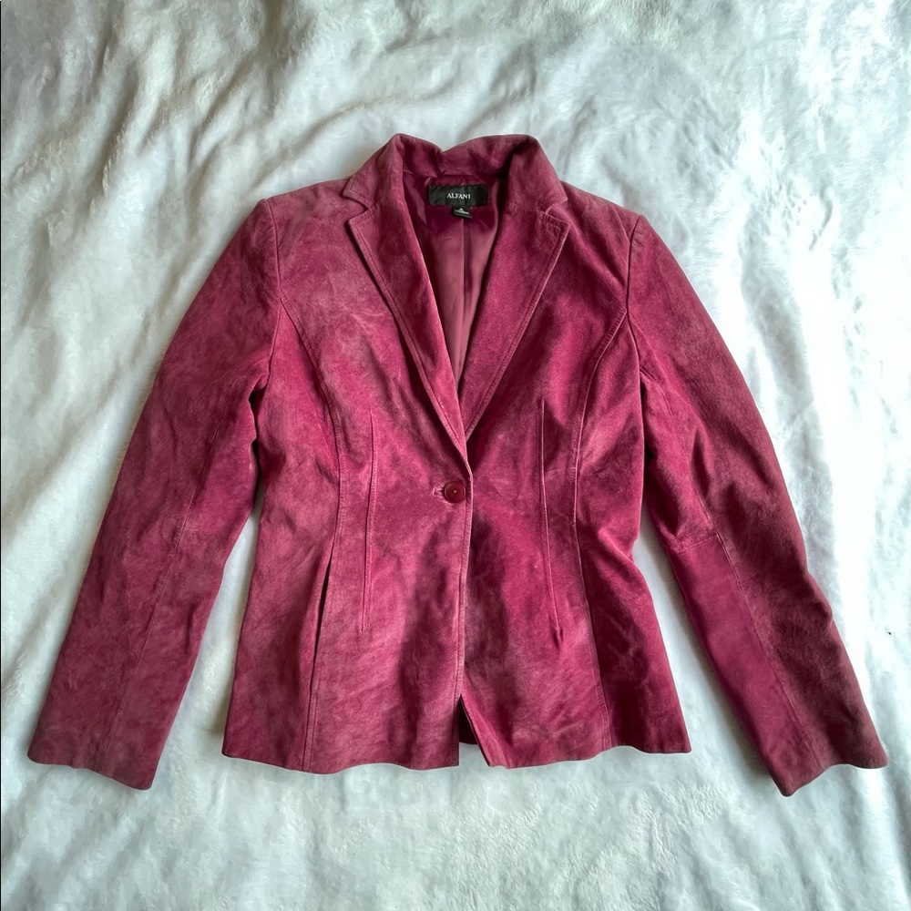 Women’s Alfani Leather Blazer